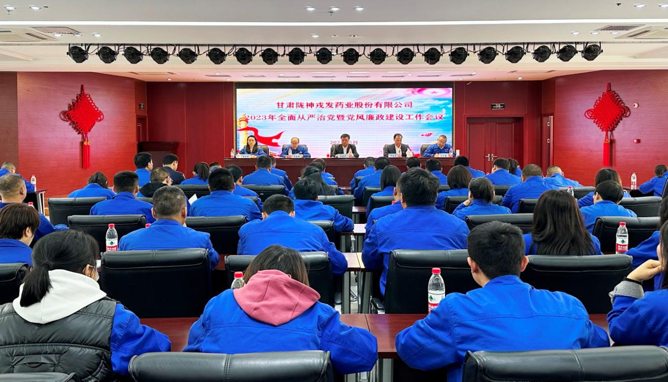 陇神戎发召开2023年全面从严治党暨党风廉政建设和反腐败工作会议