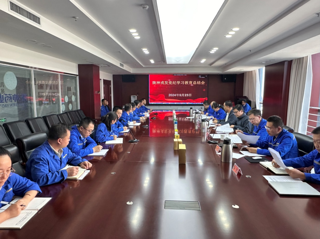 陇神戎发召开党纪学习教育总结会