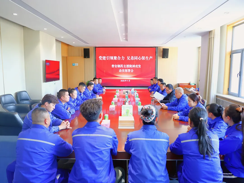 【普安新闻】党建引领聚合力 兄弟同心保生产——普安制药党员职工突击队驰援陇神戎发生产一线