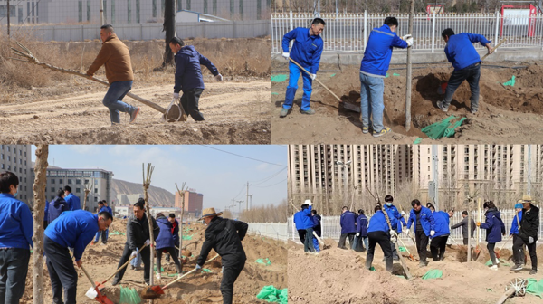 迎春“植”绿，共“树”美丽家园——陇神戎发组织开展植树活动